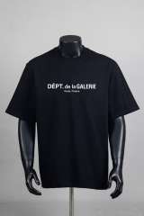 Minimalist French Text Print Crew Neck Loose Fit Casual Cotton Tee 2 colors 29356385
