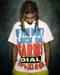 American Retro Casual Dual Front Multi Tone Block Slogan Back Layered Word Graphic Cotton Tee 29358823