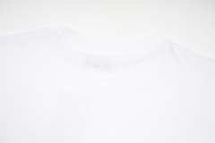 Minimalist French Text Print Crew Neck Loose Fit Casual Cotton Tee 2 colors 29356385