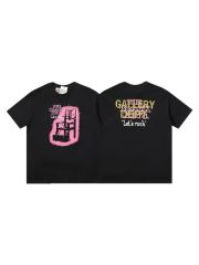 Grunge Rock Streetwear Double Sided Pink Chair Sketch Graphic Back Gold Overlap Letter Slogan Print Oversized Washed Cotton Tee 29358829