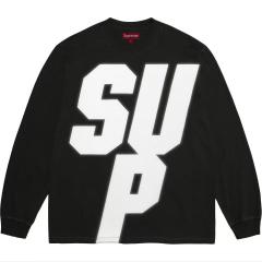 Sup FW25 Reflective L/S Top Black Big SUP Graphic Long Sleeve Shirt