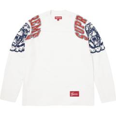 Sup FW25 Reflective L/S Top White Big SUP Graphic Long Sleeve Shirt