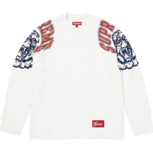 Sup FW25 Reflective L/S Top White Big SUP Graphic Long Sleeve Shirt