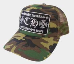 Woodland Camo Chrome CH Patch Trucker Mesh Cap