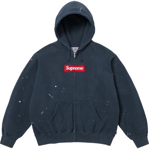 1:1 Top Quality Sup MM6 Maison Margiela Box Logo Zip Up Hoodie 3 Colors