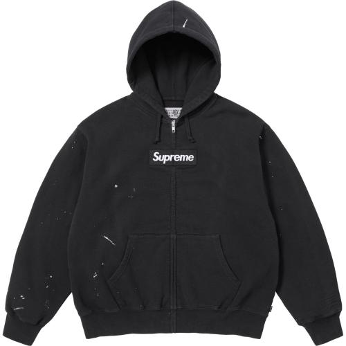 1:1 Top Quality Sup MM6 Maison Margiela Box Logo Zip Up Hoodie 3 Colors