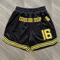 That's A Awful Lot Of Cough Syrup Letter Embroidered Tee Shorts Set