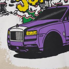 Cough Syrup Jokes Up Tour Purple Luxury SUV Car NY Graffiti Double Sided Print Tee 2 colors 29288649