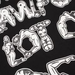Cough Syrup Unique Aesthetic Figure Constructed Letter Front Back Printed Tee 2 colors 29290006