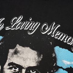 Cough Syrup Asaali In Loving Memory Letter Pablo Escobar Face Print Birth Death Year Gun Handcuff Oversized Tee 29288692
