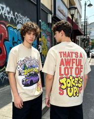 Cough Syrup Jokes Up Tour Purple Luxury SUV Car NY Graffiti Double Sided Print Tee 2 colors 29288649