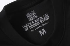 Cough Syrup Block Box Letter Front And Back Double Sided Print Tee 2 colors 29290013