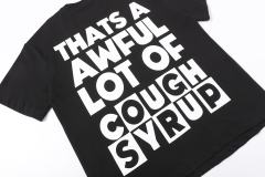Cough Syrup Block Box Letter Front And Back Double Sided Print Tee 2 colors 29290013