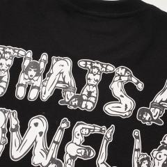 Cough Syrup Unique Aesthetic Figure Constructed Letter Front Back Printed Tee 2 colors 29290006