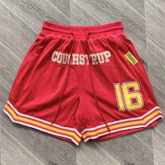 That's A Awful Lot Of Cough Syrup Letter Embroidered Tee Shorts Set