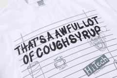 Cough Syrup Grunge Streetwear Notebook Scribble Letter Double Side Print Tee 2 colors 29302356