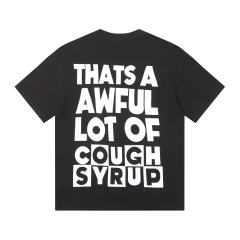 Cough Syrup Block Box Letter Front And Back Double Sided Print Tee 2 colors 29290013