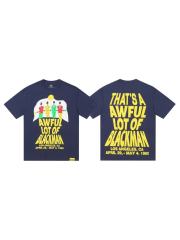 Cough Syrup Minimal Urban Street Flat Silhouette Character Scene Dual Side Bold Color Block Typography Tee 29302251