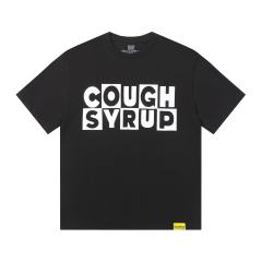Cough Syrup Block Box Letter Front And Back Double Sided Print Tee 2 colors 29290013