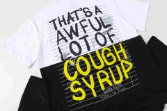 Cough Syrup Grunge Streetwear Notebook Scribble Letter Double Side Print Tee 2 colors 29302356