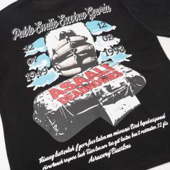 Cough Syrup Asaali In Loving Memory Letter Pablo Escobar Face Print Birth Death Year Gun Handcuff Oversized Tee 29288692