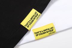 Cough Syrup Block Box Letter Front And Back Double Sided Print Tee 2 colors 29290013