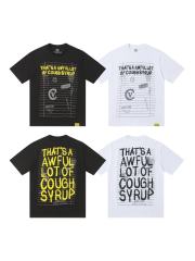 Cough Syrup Grunge Streetwear Notebook Scribble Letter Double Side Print Tee 2 colors 29302356