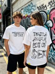 Cough Syrup Unique Aesthetic Figure Constructed Letter Front Back Printed Tee 2 colors 29290006