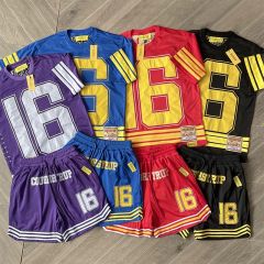 That's A Awful Lot Of Cough Syrup Letter Embroidered Tee Shorts Set