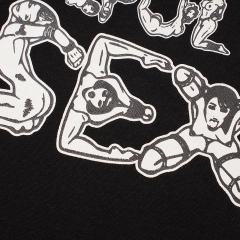 Cough Syrup Unique Aesthetic Figure Constructed Letter Front Back Printed Tee 2 colors 29290006