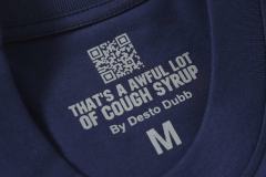 Cough Syrup Minimal Urban Street Flat Silhouette Character Scene Dual Side Bold Color Block Typography Tee 29302251