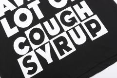 Cough Syrup Block Box Letter Front And Back Double Sided Print Tee 2 colors 29290013