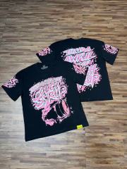 Cough Syrup Pink Splatter Graffiti Cup Front Back Double Sided Print Tee 2 colors 29290023