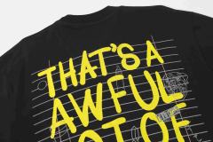 Cough Syrup Grunge Streetwear Notebook Scribble Letter Double Side Print Tee 2 colors 29302356