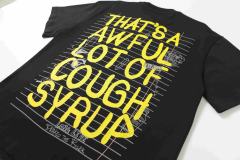 Cough Syrup Grunge Streetwear Notebook Scribble Letter Double Side Print Tee 2 colors 29302356
