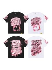 Cough Syrup Pink Splatter Graffiti Cup Front Back Double Sided Print Tee 2 colors 29290023