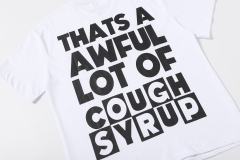 Cough Syrup Block Box Letter Front And Back Double Sided Print Tee 2 colors 29290013