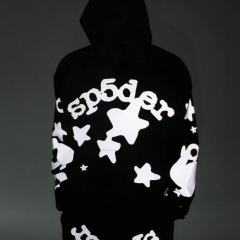 1:1 TOP Quality Reflective Big Star Print Hoodie & Pants Set