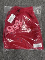 Red Double Reversed Number 5 Star Speckle Sweat Shorts