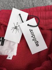 Red Double Reversed Number 5 Star Speckle Sweat Shorts