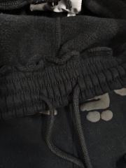 Black Tonal Grey Reversed Arch Sp5der Sweat Shorts
