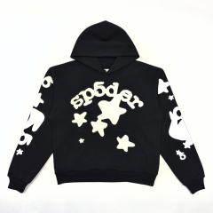 1:1 TOP Quality Reflective Big Star Print Hoodie & Pants Set