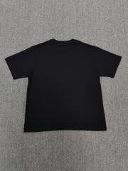 1:1 Top Quality Black Dark Grey Tone Spider Web Short Sleeve T-Shirt