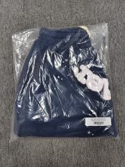 Navy Light Pink Foam Star Raw Hem Sweat Shorts