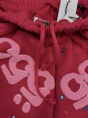 Red Double Reversed Number 5 Star Speckle Sweat Shorts