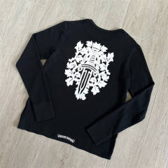 1:1 Quality CH Dagger Floral Waffle Knit Long Sleeve Tee