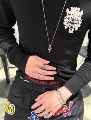 1:1 Quality CH Dagger Floral Waffle Knit Long Sleeve Tee