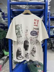 Paly Hollywood Vintage Graffiti Rhinestone Tee
