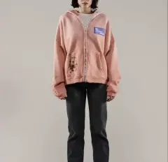 Paly Hollywood Embroidered Distressed Hoodie