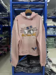 Paly Hollywood Graffiti Distressed Hoodie